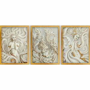 Obrazy zestaw 3 szt. 35x45 cm – Wallity obraz