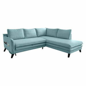 Jasnoniebieska rozkładana sofa Miuform Charming Charlie obraz