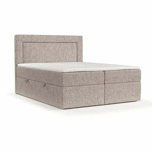 Jasnobrązowe łóżko boxspring ze schowkiem 160x200 cm Imagine – Maison de Rêve obraz