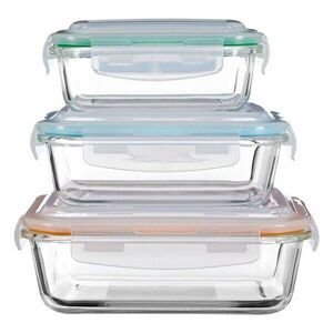 Szklano-silikonowe pojemniki na żywność 3 szt. Freska – Premier Housewares obraz