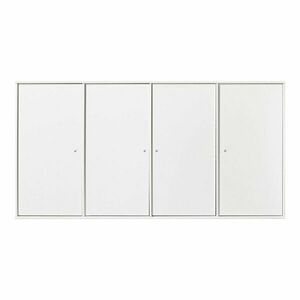 Biała komoda ścienna Hammel Mistral Kubus, 136 x 69 cm obraz
