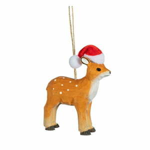 Drewniana ozdoba świąteczna wykonana ręcznie 10 cm Deer – Sass & Belle obraz