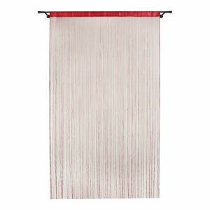 Czerwona zasłona na drzwi 100x200 cm String – Mendola Fabrics obraz