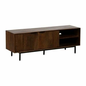 Brązowa szafka pod TV z litego drewna mango 140x50x40 cm Sagara – Ixia obraz