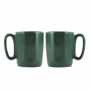 Ciemnozielone kamionkowe kubki zestaw 2 szt. na espresso 80 ml Fuori – Vialli Design obraz
