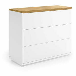 Biała niska komoda 90x75 cm Abilen – Kave Home obraz