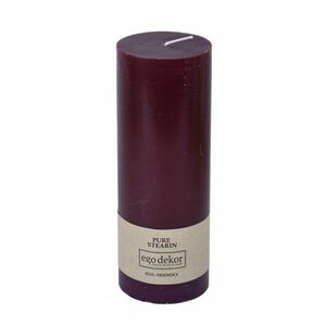 Bordowa świeczka Eco candles by Ego dekor Friendly, 60 h obraz