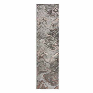 Szaro-beżowy chodnik 80x300 cm Marbled – Flair Rugs obraz