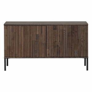 Brązowa szafka pod TV w dekorze jesionu 100x56 cm Gravure – WOOOD obraz
