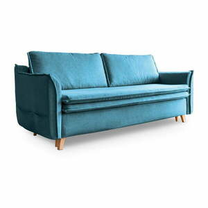 Turkusowa rozkładana sofa Miuform Charming Charlie obraz