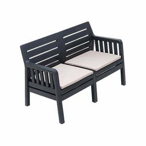 Antracytowa sofa ogrodowa Lara – Floriane Garden obraz