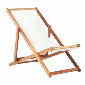 Beżowy/w ciemnym naturalnym kolorze drewniany leżak ogrodowy Dionysus – Bonami Essentials obraz