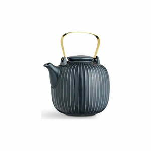 Antracytowy porcelanowy dzbanek do herbaty Kähler Design Hammershoi, 1, 2 l obraz