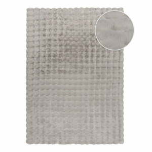 Jasnoszara syntetyczna skóra 160x230 cm Waffle Faux Fur – Flair Rugs obraz