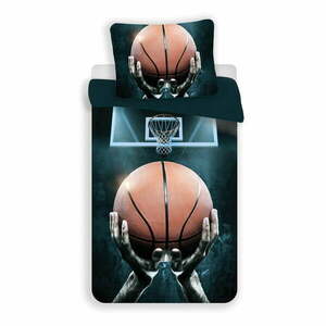 Bawełniana pościel dziecięca jednoosobowa 140x200 cm Basketball – Jerry Fabrics obraz