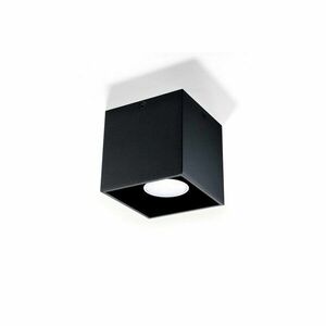 Czarna lampa sufitowa Nice Lamps Geo obraz