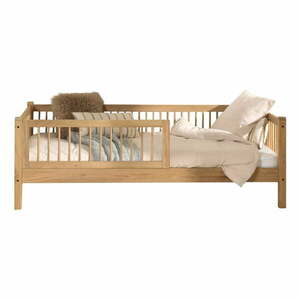 Łóżko dziecięce z litego drewna dębowego ze stelażem 90x200 cm Forrest – Vipack obraz