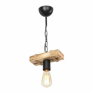 Czarno-naturalna lampa sufitowa 10x20 cm – Squid Lighting obraz