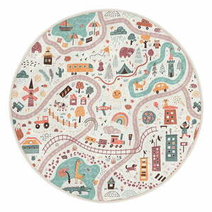 Dziecięcy dywan do zabawy odpowiedni do prania ø100 cm Furry World – Mila Home obraz