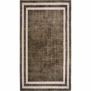 Brązowy dywan odpowiedni do prania 80x50 cm – Vitaus obraz