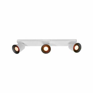 Biała lampa sufitowa z metalowym kloszem 9x53 cm Elli – GTV obraz