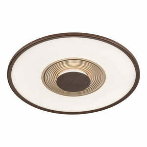 Biało-brązowa lampa sufitowa LED ze zdalnym sterowaniem i ściemniaczem ø 62 cm Veit – Fischer & Honsel obraz