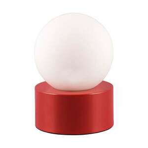 Czerwona lampa stołowa ze szklanym kloszem (wys. 17 cm) Countess – Trio obraz