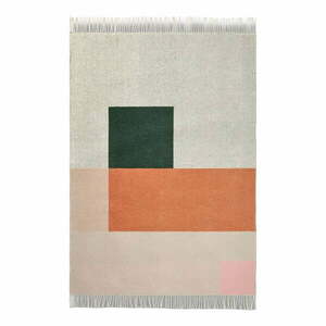 Zielono-ceglasty koc 125x190 cm Brick – Mette Ditmer Denmark obraz