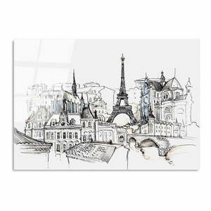 Szklany obraz 70x100 cm Paris – Wallity obraz