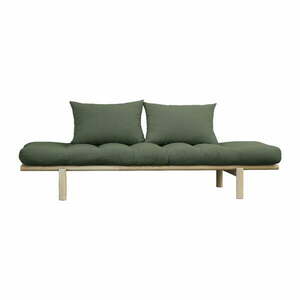 Sofa z zielonym obiciem Karup Design Pace Natural/Olive Green obraz