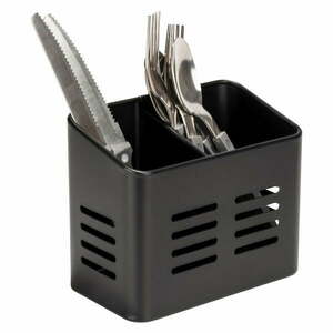 Czarny stojak na sztućce Wenko Black Outdoor Kitchen Baco obraz