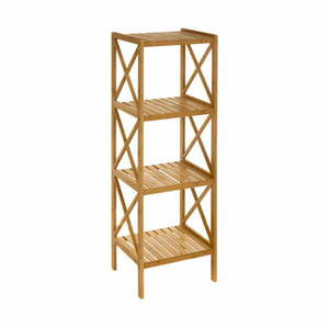 Bambusowy regał łazienkowy 33x119 cm – Casa Selección obraz
