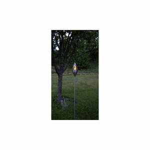 Solarna lampa ogrodowa LED ze stali nierdzewnej Star Trading Olympos, wys. 115 cm obraz