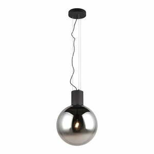 Czarna lampa wisząca LED ze szklanym kloszem ø 50 cm Cipallone – CINQUE obraz