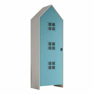 Biała/jasnoniebieska szafa dziecięca 58x172x37 cm Casami Bruges – Vipack obraz