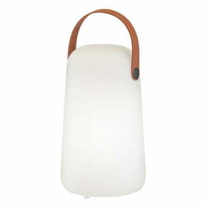 Biało-brązowa lampa stołowa LED (wysokość 21 cm) Collgar – Fischer & Honsel obraz