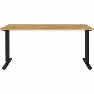 Biurko z elektryczną regulacją wysokości z blatem w dekorze dębu 80x160 cm Lissabon – Germania obraz