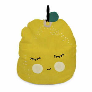 Żółty worek do siedzenia dla dzieci Lemon – Little Nice Things obraz