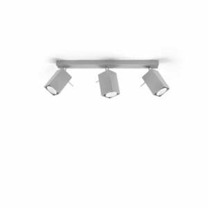Szara lampa punktowa 6x45 cm Toscana – Nice Lamps obraz