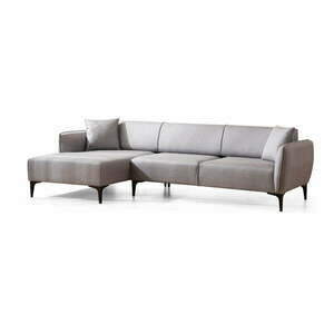 Jasnoszara sofa narożna Belissimo, narożnik lewy – Balcab Home obraz