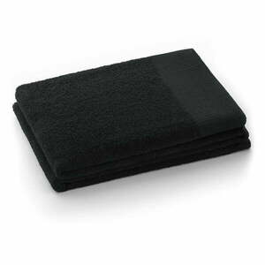 Czarny bawełniany ręcznik frotte 50x100 cm Amari – Restilo obraz