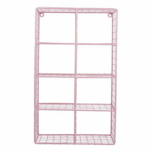 Jasnoróżowa wielopoziomowa stalowa półka 30 cm Reja – PT LIVING obraz