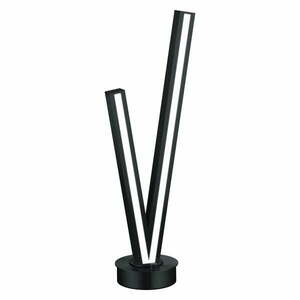 Czarna lampa stołowa LED ze sterowaniem głosowym/mobilną aplikacją i metalowym kloszem (wysokość 67, 5 cm) Cicanto – CINQUE obraz
