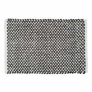 Czarno-biały tekstylny dywanik łazienkowy 50x80 cm Covelo – Wenko obraz