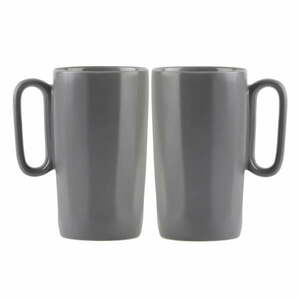 Szare kamionkowe kubki zestaw 2 szt. 330 ml Fuori – Vialli Design obraz