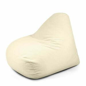 Kremowy worek do siedzenia z materiału bouclé Snug 100 – SLOWDOWN obraz