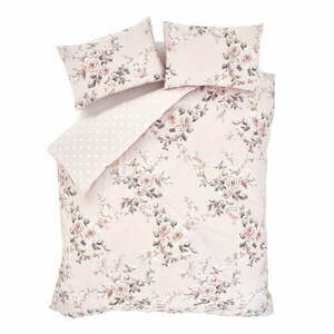 Różowa pościel dwuosobowa 230x220 cm Canterbury Floral – Catherine Lansfield obraz