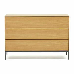 Niska komoda w dekorze dębu 110x75 cm Vedrana – Kave Home obraz