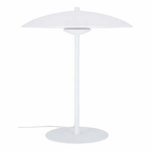 Biała lampa stołowa LED z metalowym kloszem (wysokość 41 cm) Lund – Candellux Lighting obraz
