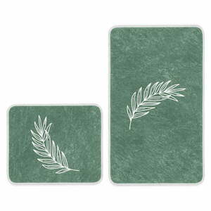 Zielone dywaniki łazienkowe zestaw 2 szt. 60x100 cm – Mila Home obraz